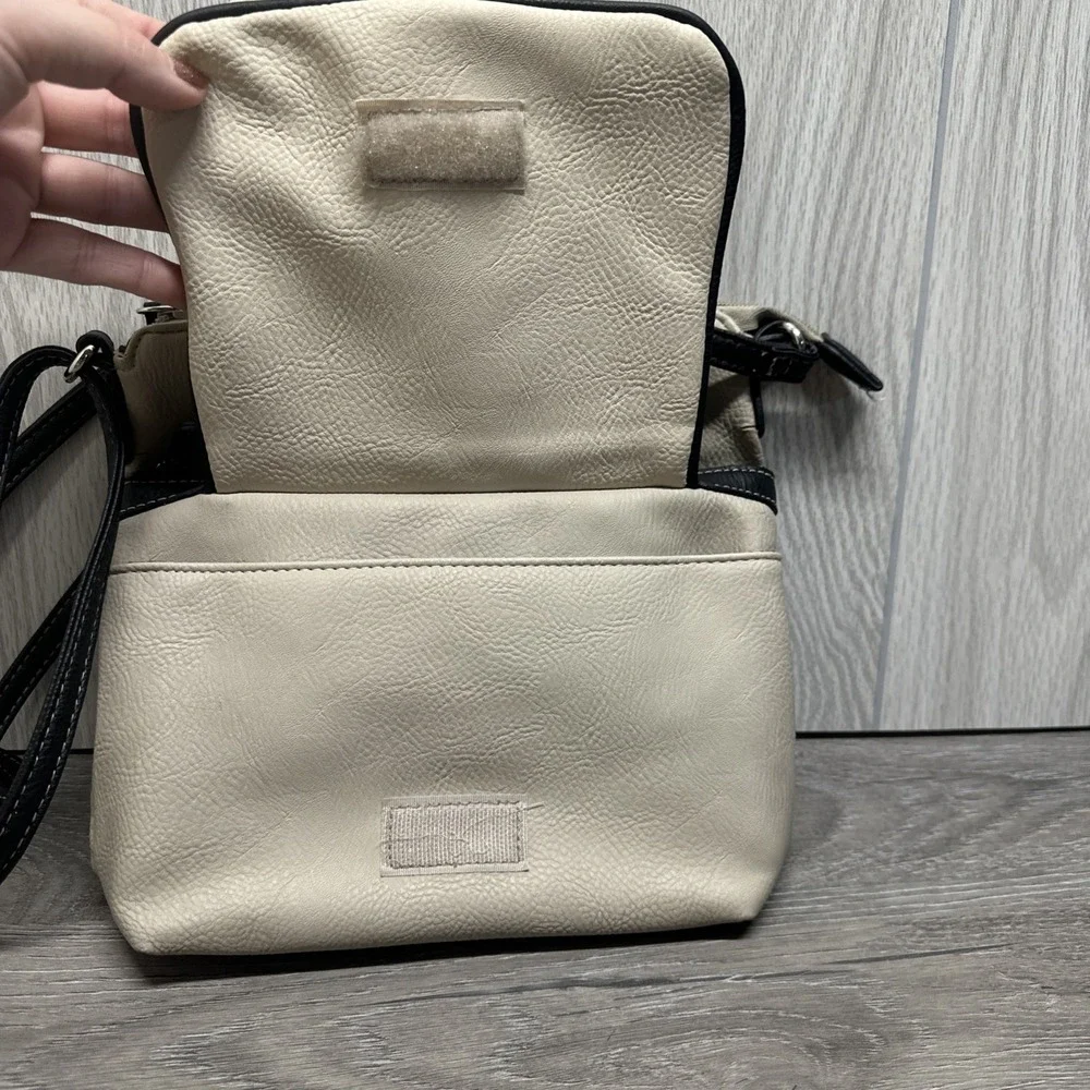Crossbody Bag Women Small Cream Black Good‎ Multi-Pocket Utility medium bag